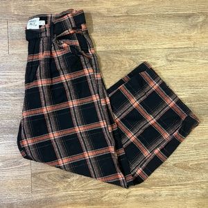 PRINCESS POLLY Cropped Plaid Pants